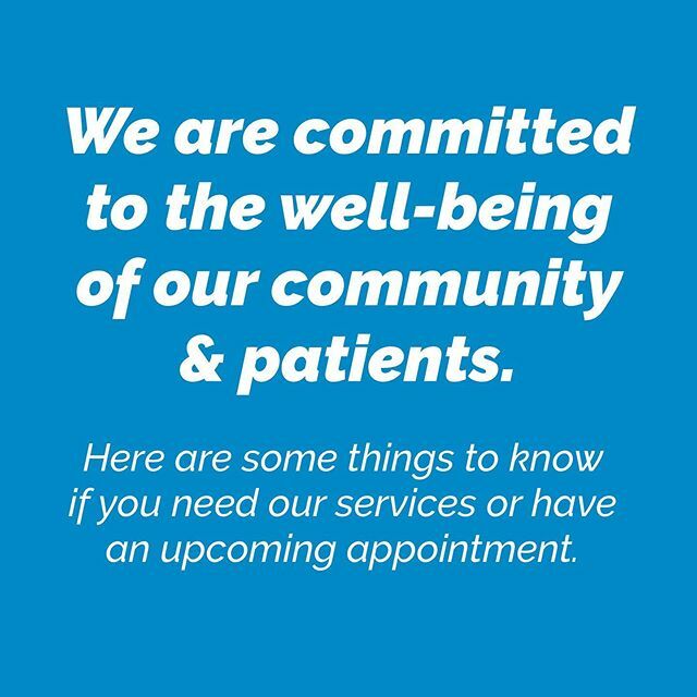 DouglasLeisner's tweet photo. If you are in a higher-risk group for Coronavirus, or are limiting social contact as much as possible, we will work with diligently you to reschedule your appointment. 
Patients can expect to be pre-screened for any flu-like symptoms, travel outside the … https://t.co/KDULDyZVYE https://t.co/U05zZHpGoi