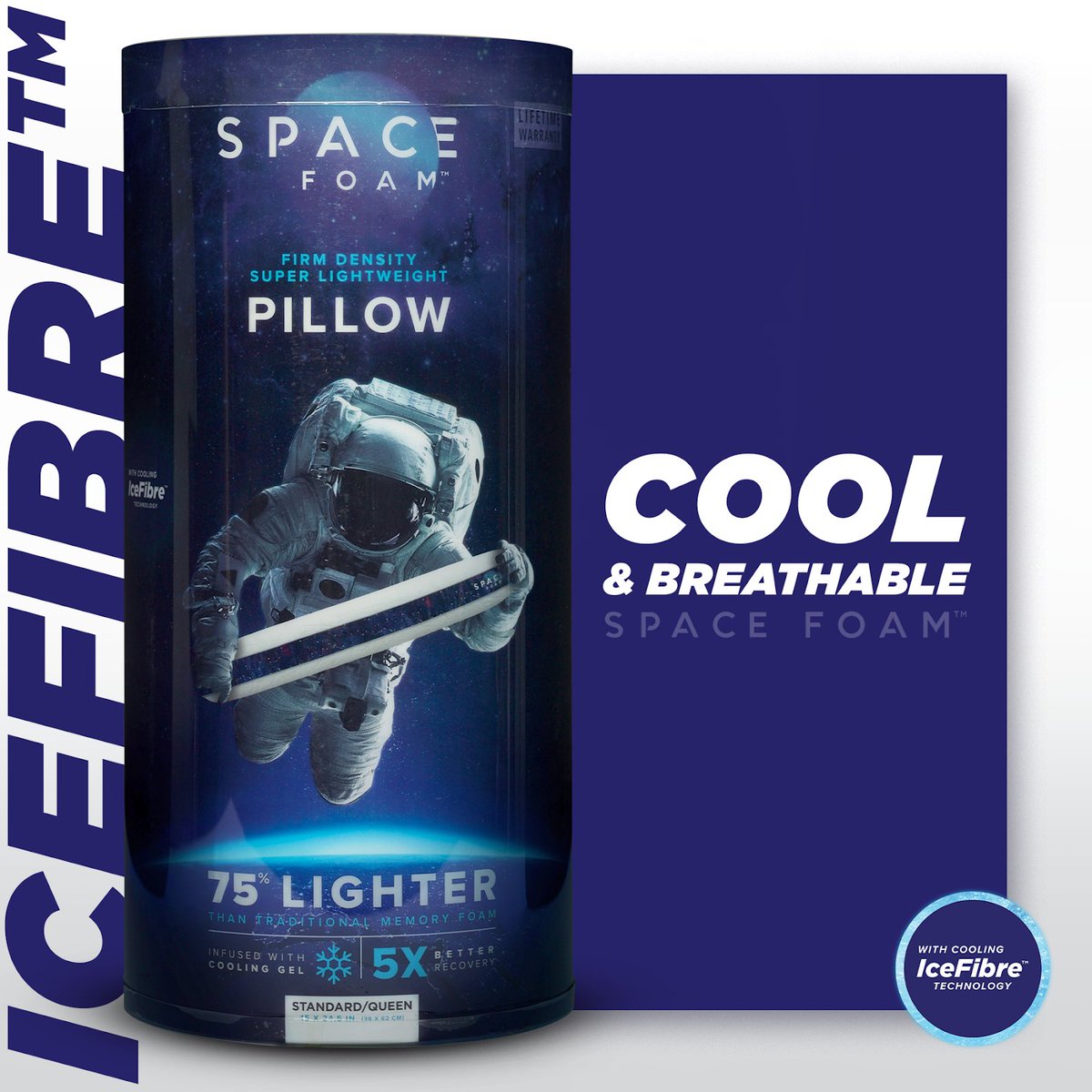 SPACEFOAM's tweet image. Treat yourself to the pillow that’s cool to the touch. Science has proven the cooler the sleep, the deeper the sleep. 15% off your first purchase at SpaceFoam.com. #SleepCool #SpaceFoamSleep #SleepWithYourHead #ProfessionalGradeSleep #SleepLikeAPro #SleepCoolSleepDeep