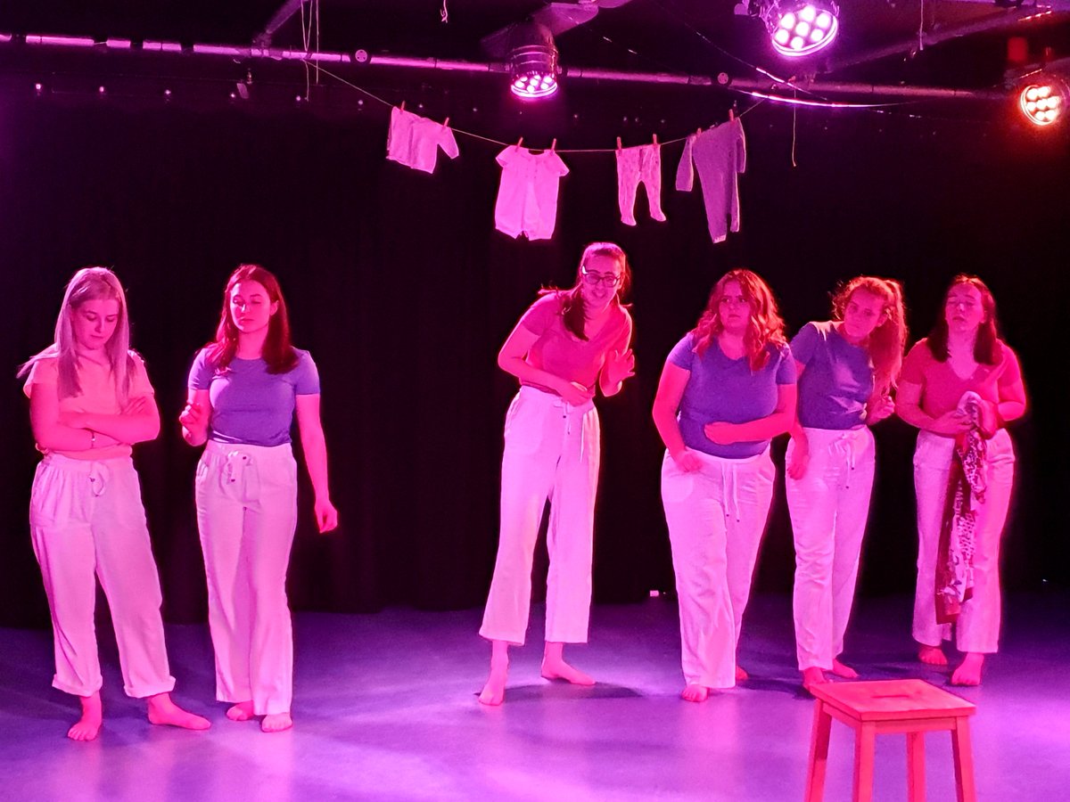 WKGS_Theatre's tweet photo. Come see what these girls are gossiping about tomorrow lunch time.....#yerma #WKGSDRAMA #choosetobeyou #showtime @WKGS_Theatre @WestKirbyGS https://t.co/IZZtuxOszC
