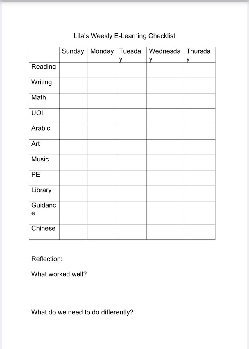 I have created this schedule and weekly checklist for our family! I’m hopeful this will help us as we begin teaching from home and online!