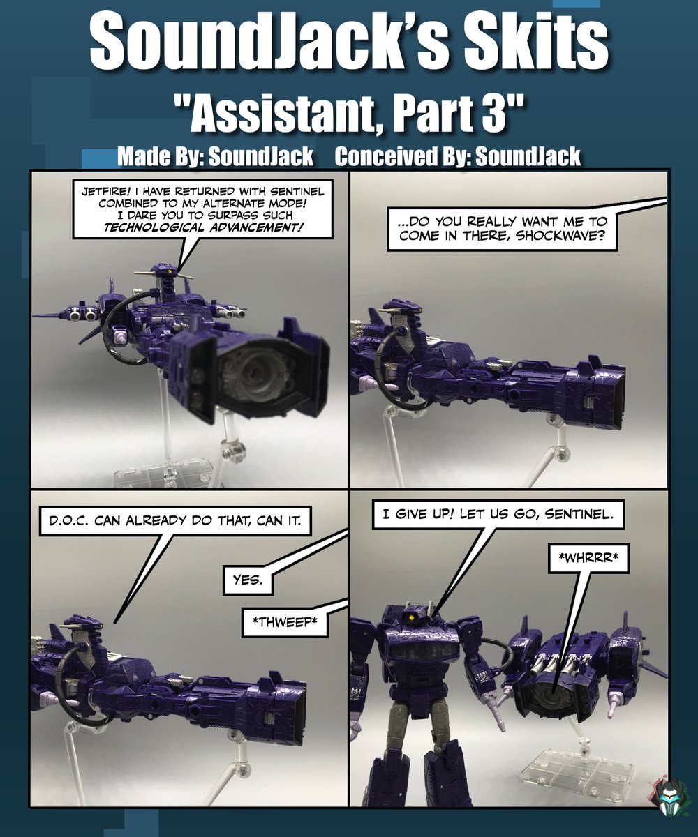 SoundJack426's tweet photo. #SoundJackSkit
"Assistant, Part 3"
Can Shockwave prove his drone assistant is better than Jetfire's?
(Retweets are gladly appreciated.) https://t.co/ttCRYVpRTU