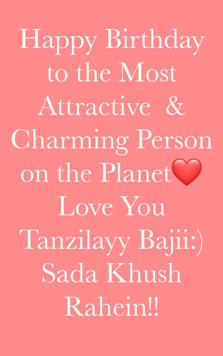 HeyNeedPeace's tweet photo. Enjoy Your B'day!!
#17_March
#HBD_Tanzilayy
@tanzila_alvi https://t.co/L5Etz0UvIw