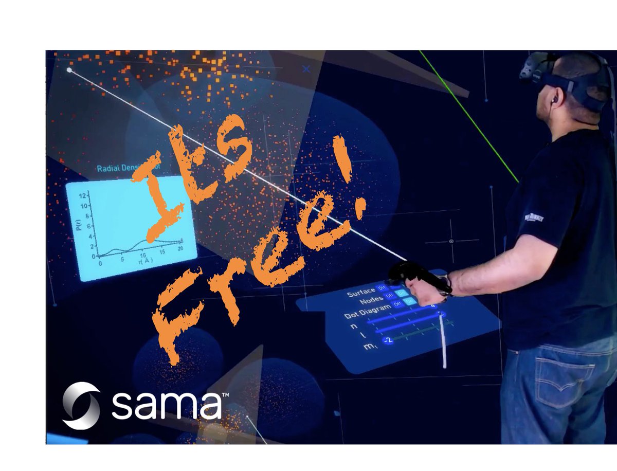 SamaLearns's tweet photo. Announcement: Sama is announces that their VR Gen Chem course are now free! Recorded sessions of the complete lessons are also available. Details at https://t.co/Q8Y17sd8dM Please share. #onlineclasses #elearning #covid-19 #coronavirus #VRSTEM #EdTech https://t.co/Ab1ih0R4oc