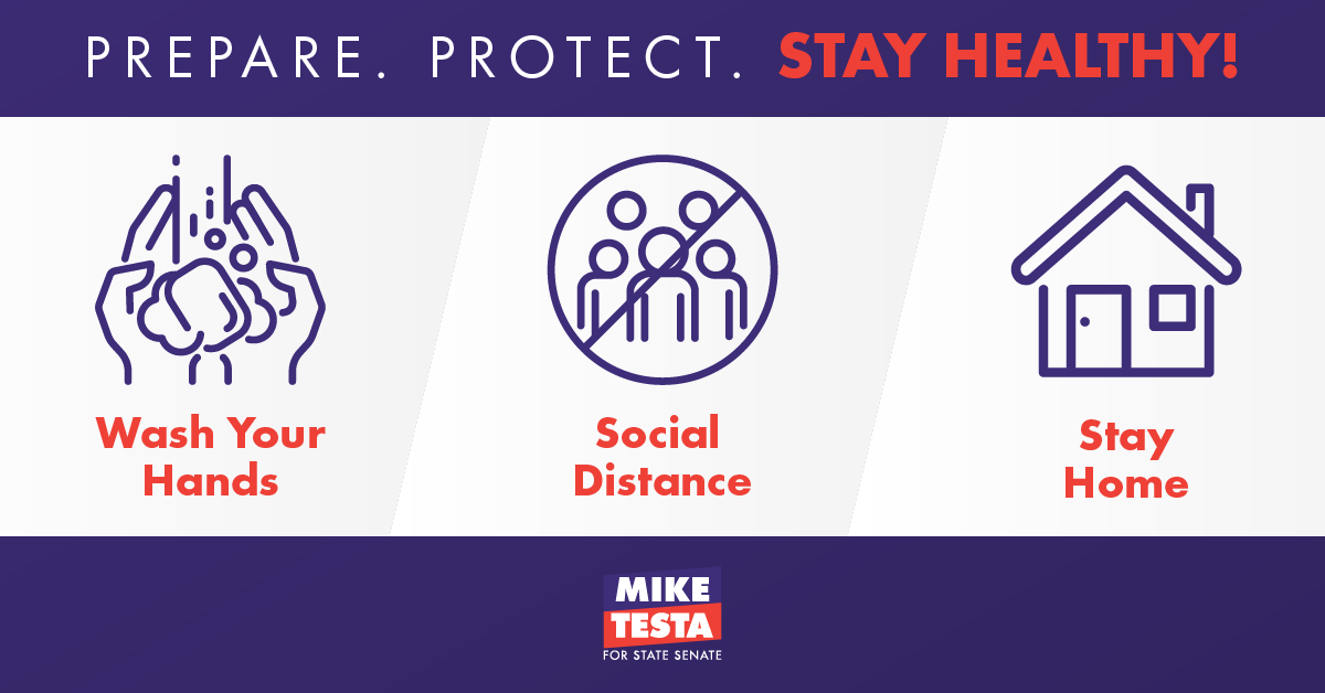 TestaForNJ's tweet image. Attention #TeamTesta: All campaign events are postponed until further notice. We will be rescheduling so be sure to stay tuned!

In the meantime, we encourage you to take any recommended precautions to keep you and your family safe and healthy during this time. #LD1