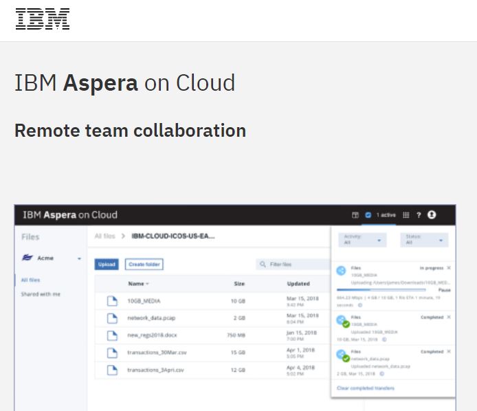 To help organizations maintain #business #continuity during this difficult period, #IBM is eliminating the cost of using #IBMAspera. You can subscribe to IBM Aspera on Cloud for 90 days at no charge. Sign up for the free 90-days here lnkd.in/eHXc-2J