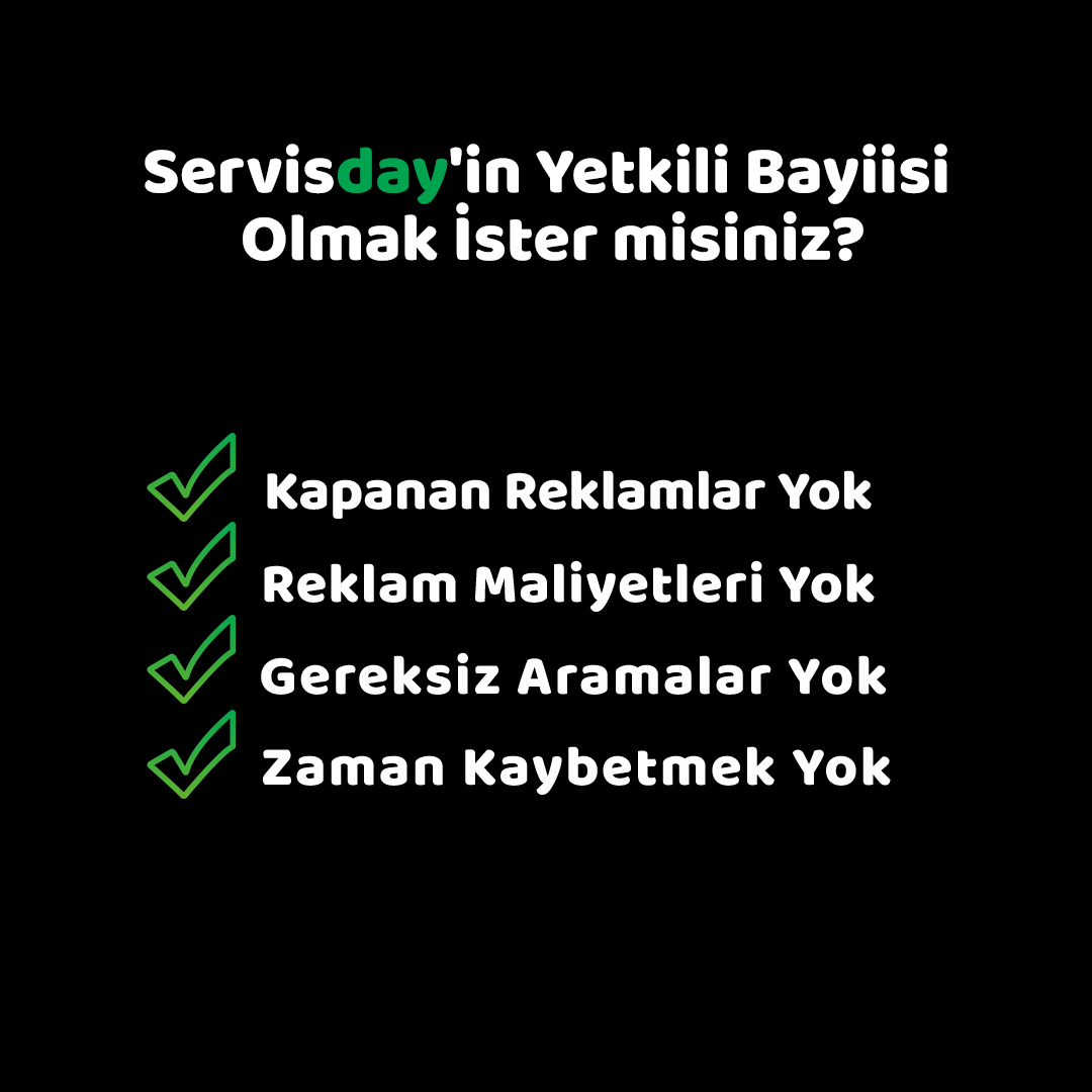 Servisday Yetkili Bayiisi Olmak İster misiniz? Servisday'den Sonra Günlük Müşteri Oranları...

#servisday #repost #yetkilibayii #günlükmüşteri #servisçağır #servis #enhızlıservisplatformu