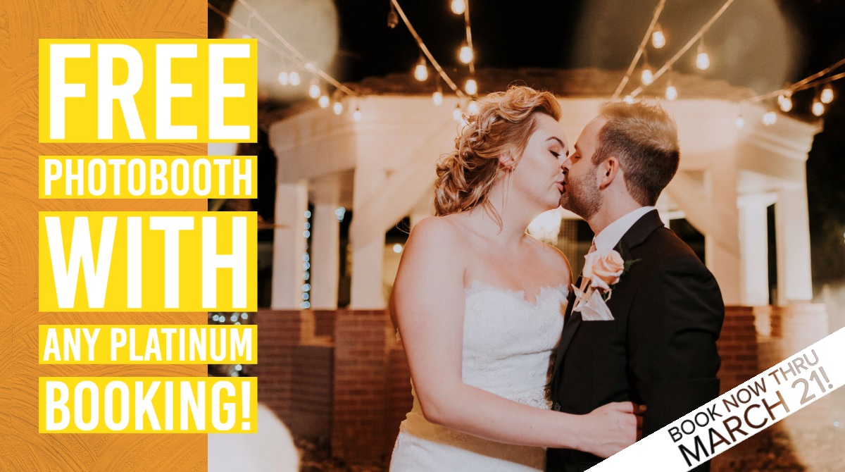 WeddingDJPlus's tweet photo. For a limited time! Book ANY Platinum Package &amp; Get a free Photo Booth! #DontWait #SpringForward #WeddingPhotography #WeddingDJ #WeddingVideography #WeddingDJPlus https://t.co/Q0tf3awO7Y