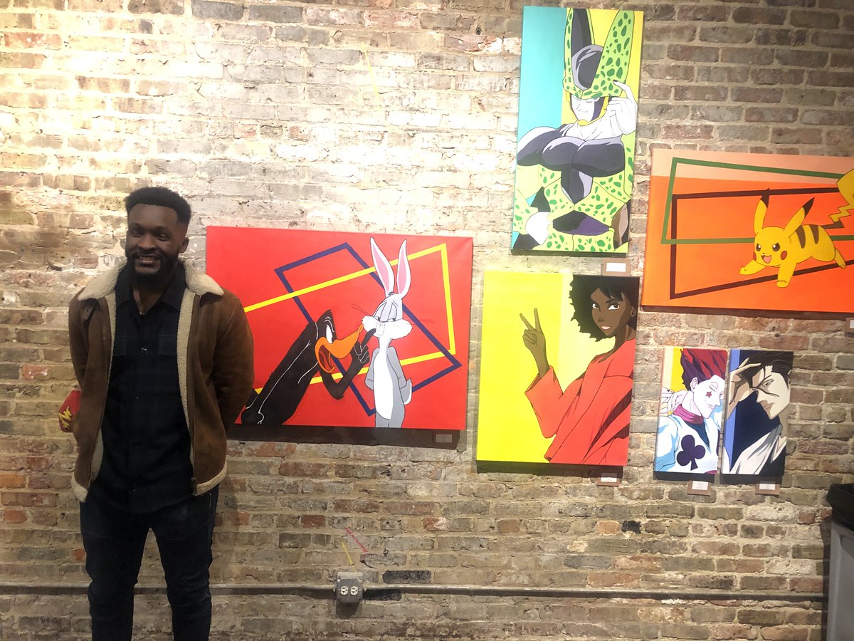 sengaarch's tweet photo. Last friday #sengaarchitects Team went to Fulton Street Collective to support one of our Architects, Krystofer at Juice: A Black Artist Showcase demonstrating the talent of 20+ Artists in Chicagoland area!! #IL

Their work is of diverse topics such as #pop, #culture, #politics... https://t.co/mGgoD4OS9M