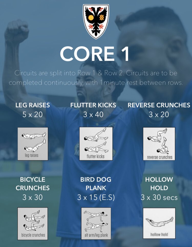 WilliamNRose's tweet photo. After today’s news, Lockdown is pretty much inevitable, and most probably, round the corner.

I’ve devised a home program for the squads in wake of the upcoming gym closures.

Feel free to use any drills or exercises, and share them around if it helps.

Enjoy 😊 https://t.co/vtRhDQcKni