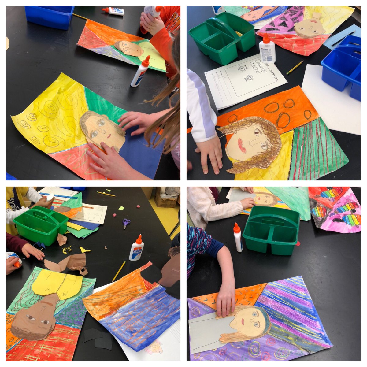 Going to miss these little faces over the next few weeks. I was so excited to display these 3rd grade Matisse inspired portraits in the hall...I guess I’ll have to wait until we return. 😔<a href="/GHillsGators/">Greene-Hills K-8 School</a>