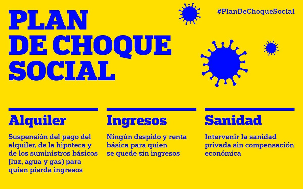 #PlanDeChoqueSocial  es fundamental teniendo en cuenta lo que nos espera con esta crisis