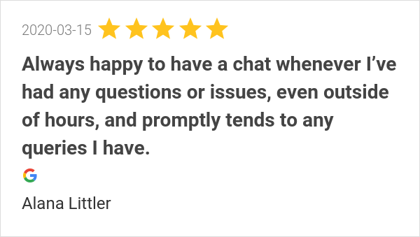 fnburnie's tweet photo. New 5.0-star Review: "Brodie has been fantastic to deal with. Always happy to have a chat whenever I’ve had any... https://t.co/QFTVhVJCX7