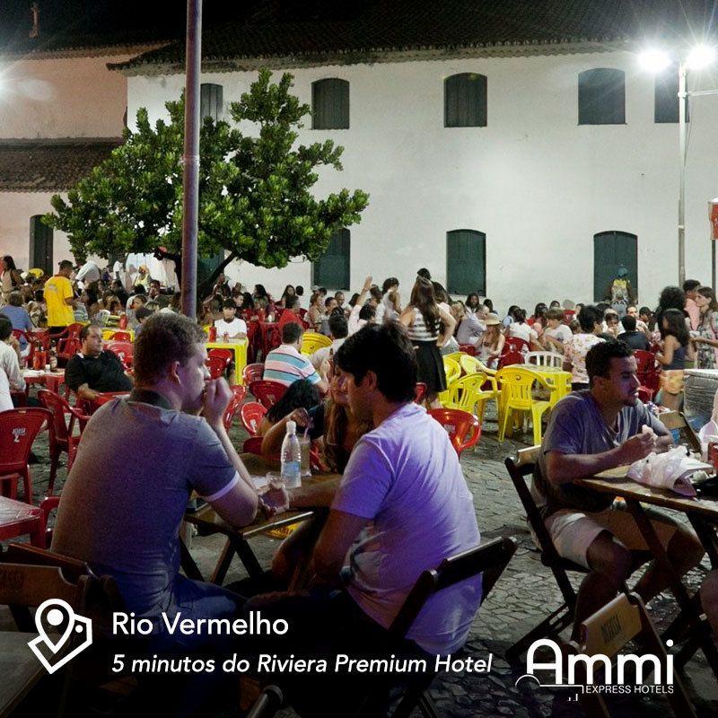 AmmiHotels's tweet photo. Com diversas opções gastronômicas e musicais, o bairro do Rio Vermelho se consagra como o  preferido de quem adora curtir a noite de Salvador. Se você adora um lugar badalado, o Rio Vermelho é o seu lugar e o melhor, está a 5 minutos do seu hotel, Riviera Premium. https://t.co/oPzuDnMR4W