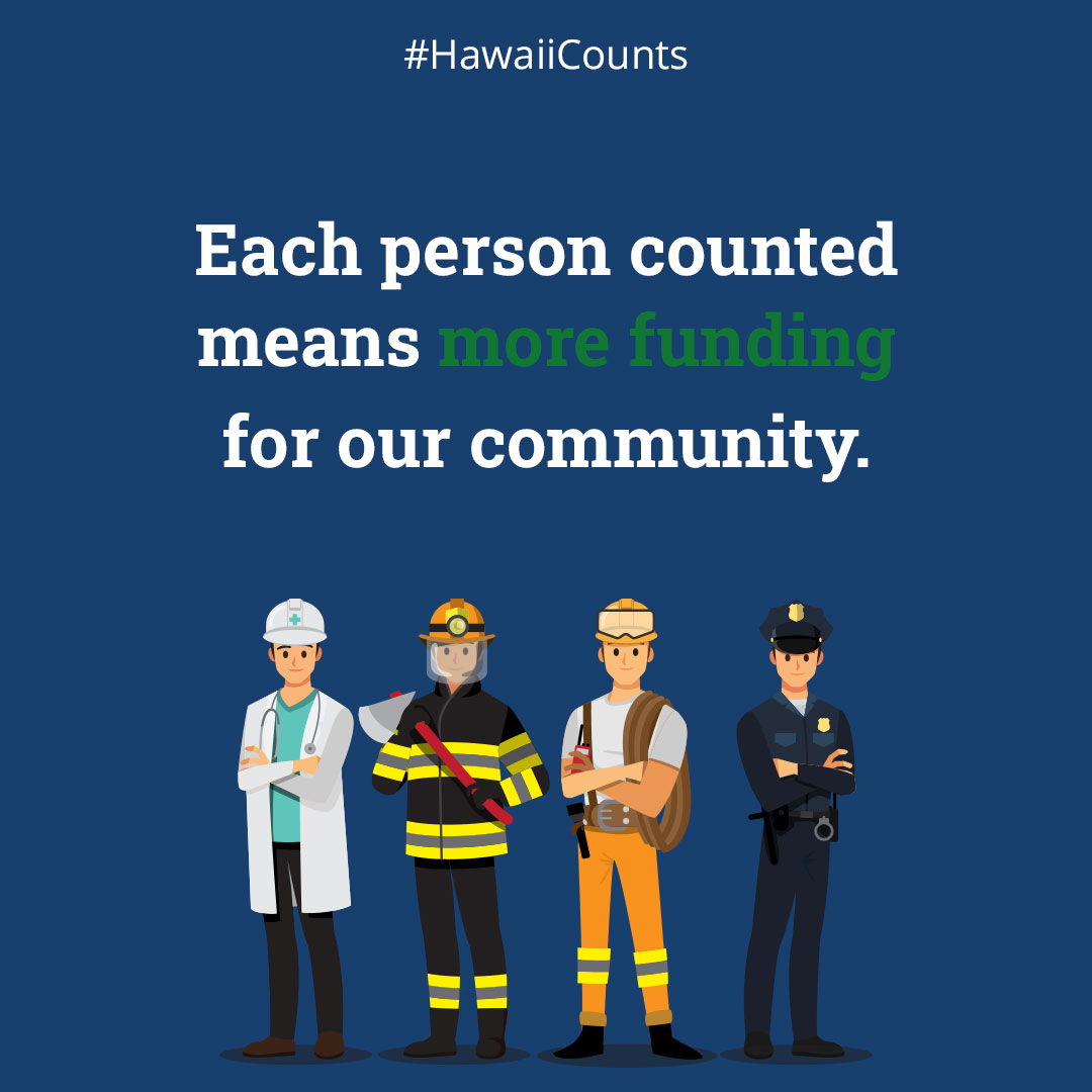 HawaiiCounts's tweet photo. For every person counted in the Hawai’i Census 2020, our state receives funding to shape a better future. 🌈

#HawaiiCounts #Census2020 https://t.co/a3ioxy1zwf
