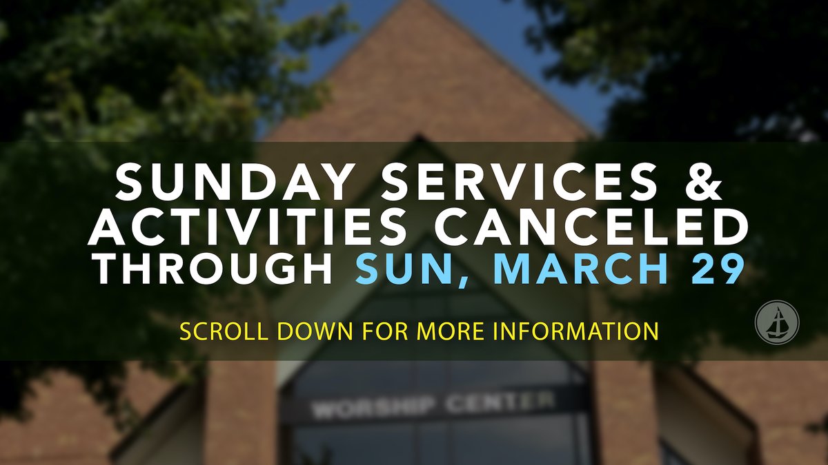 LNBCWebCampus's tweet photo. As of today, March 16, we will have no activities or Sunday morning services on campus through March 29.  We have sermon videos available and join us on facebook live at 9:45AM on Sundays! For full details, please go to https://t.co/84Hysd0jh3. We're praying for you! https://t.co/dYvau4dwfm