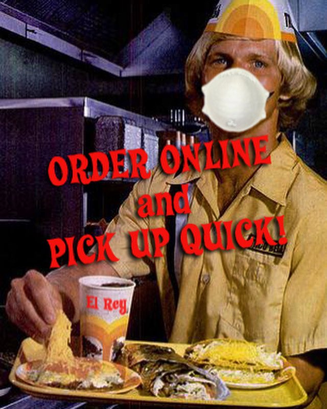 Order to go online at burritolounge.com. We’re still open for dine in, too, with safe distances