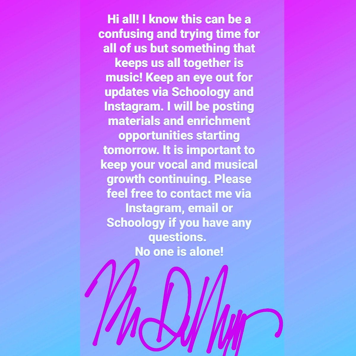 DeMaryHCMusic's tweet photo. Missing all of you ❤️🎶 https://t.co/RIfjI7cyIE