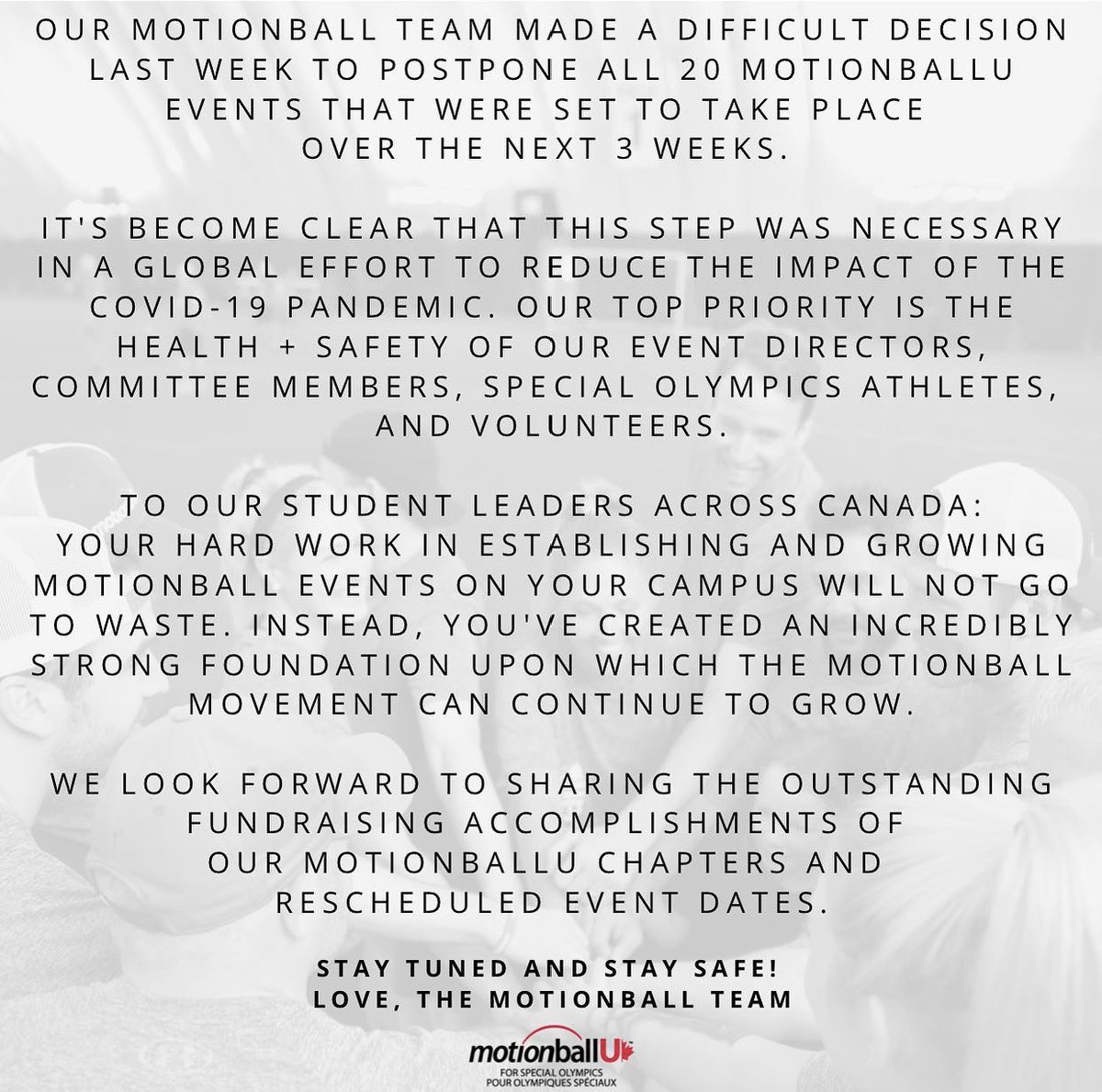 STAY TUNED &amp; STAY SAFE! 

LOVE 💕 THE #motionball TEAM