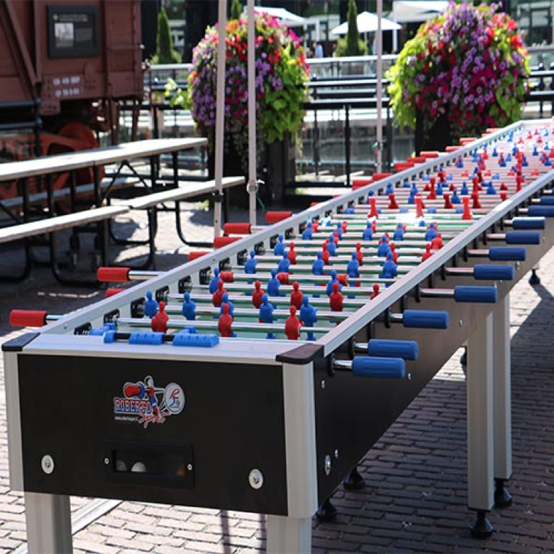 hart_ent's tweet photo. Have you ever imagined playing on the world’s largest foosball table? Try it out for your next corporate team build! https://t.co/WpysAtobuO