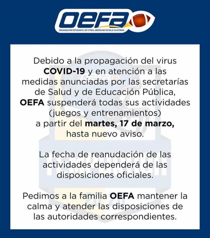BcOefa's tweet photo. En #BC nos sumamos a la prevención y el cuidado de la salud. @TitanesTJ @frayre71 @Angelgc77 @argenisjgl @PFLC_mx @AguilasNationIM @Tercer_Cuarto @maximoavance @tackleo @UABC_Mx https://t.co/yvtS8KdcFz