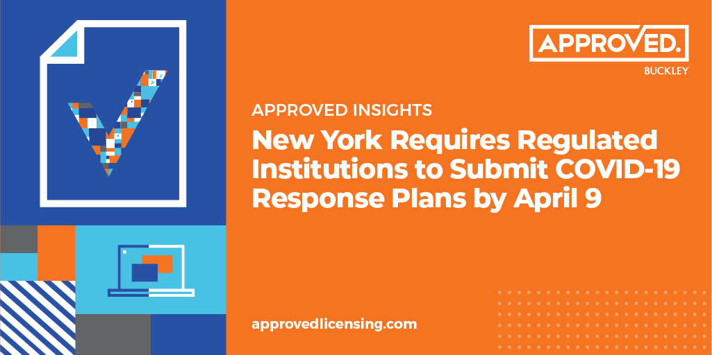 approvedlicense's tweet photo. NYSDFS issued several industry letters related to the novel coronavirus, two of which require responses from regulated institutions no later than April 9. Learn more in our latest post: https://t.co/7uRJ028Glv https://t.co/zqVIdSAORi