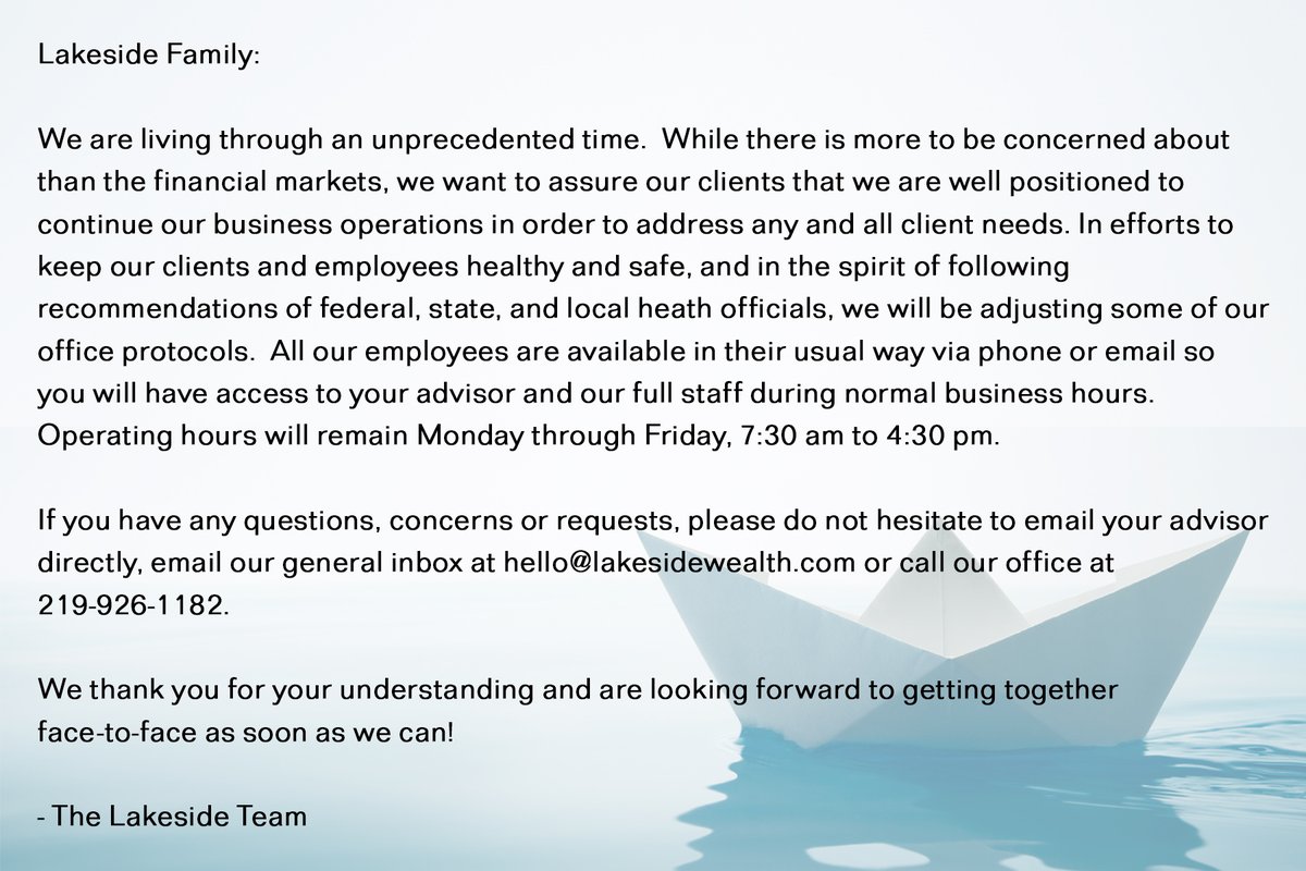 Lakeside Wealth (@lakesidewealth) on Twitter photo 