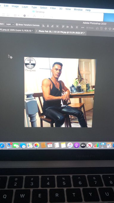 Working on #PornCoven Episode 5 photos! @CesarXes looks sexy in his black witchy look. Doesn’t even have
