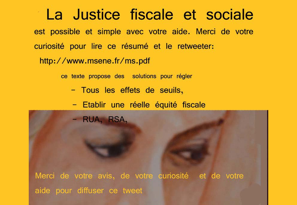 Vous souhaitez la Justice fiscale et sociale? Alors soyez curieux! msene.fr/ms.pdf  #asselineau2017 #DirectIDF #JAM @pierrereynaud75 @nadine__morano @marieslavicek @JoelGiraud05 @GWGoldnadel @jeunesreps @MCArnautu @ffeugas @dbaichere @FrancoiseGatel 
#macron20h #arles