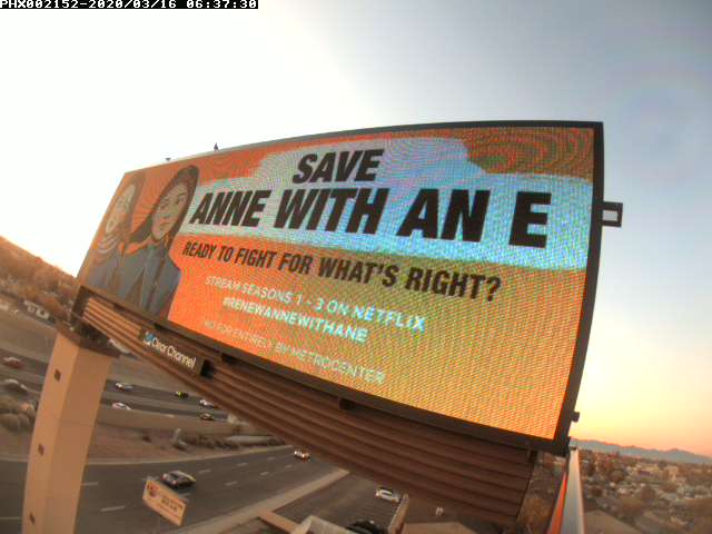 TeFear's tweet photo. Plastered Phoenix with 11 awae billboard because the show matters.  Sure the shirbirt thing is fun and attracts a younger audience - but us older demo hold the purse strings to gen z's accounts...@AmybethMcnulty @awaefanprojects @rhthomsonfan @netflixcan @CBC @PresidentCBCRC https://t.co/BLV6RiyTXX
