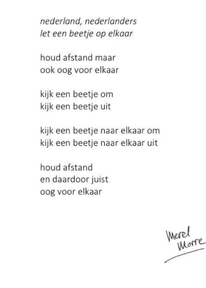 Mooie, treffende, tekst van <a href="/MerelMorre/">Merel Morre</a>: