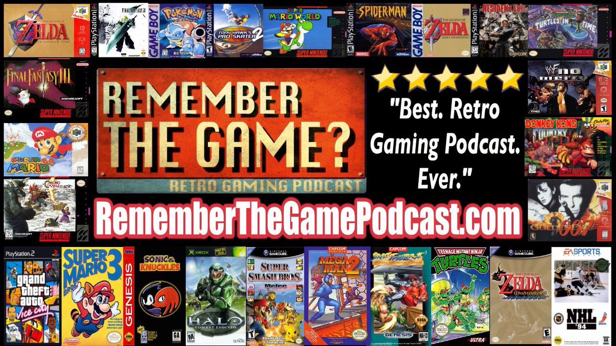 If you grew up playing:

#nes
#snes
#n64 
#gamecube 
#segagenesis
#segamegadrive
#playstation #psone
#gameboy 
#xbox 
#PS2 

Try our #retrogaming podcast! 7,000 downloads last month alone! 

Search for “Remember The Game?” wherever you get podcasts, or 👇

rememberthegamepodcast.com