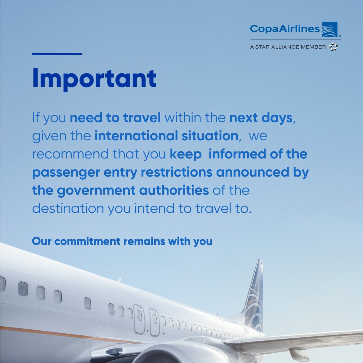 Copa Airlines tweet media