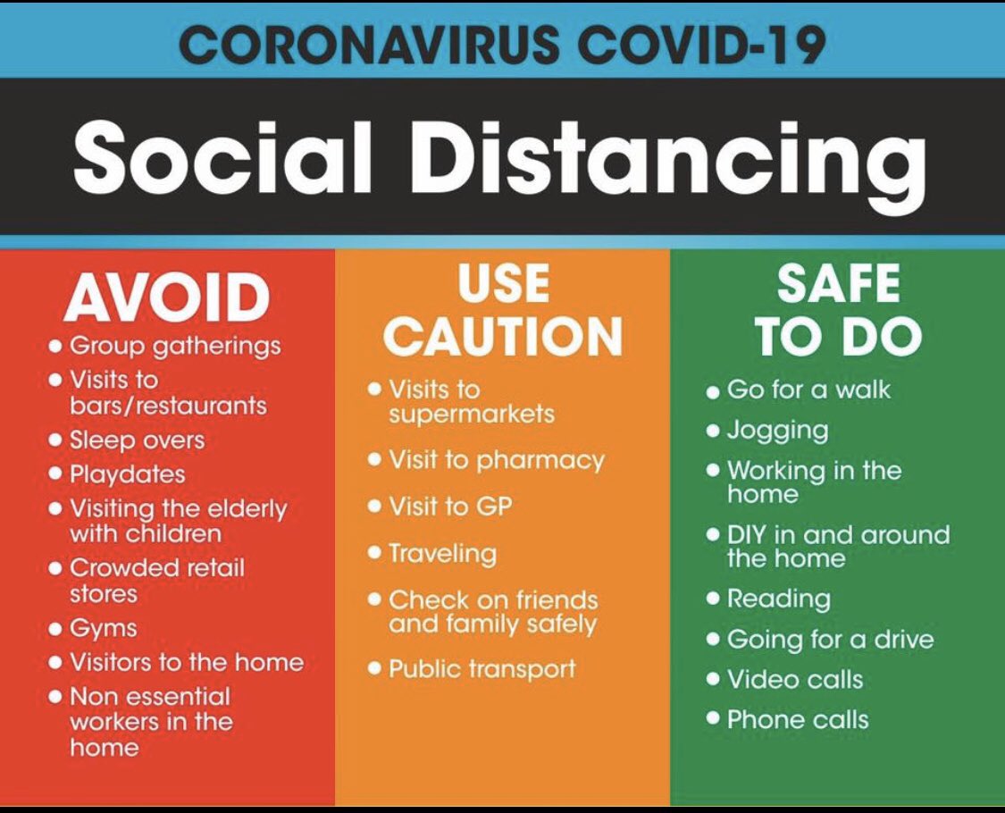 Some helpful advice on social distancing 🌟