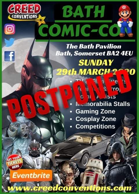 ACUnitedKingdom's tweet photo. For those who were going to attend @BathCon please see their latest statement below for its new rescheduled date #bathcomiccon https://t.co/JDbN51LB36