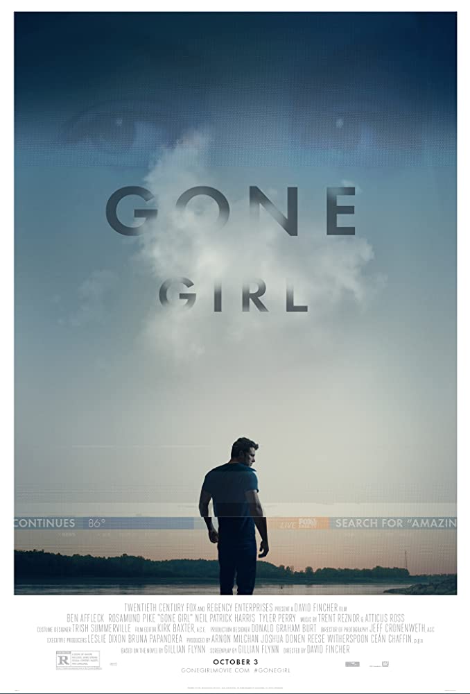  #GoneGirl (2014) Such an amazing movie,with awesome performance from everyone especially Rosamund Pike, it is very intelligent and smart and with really great scenes and the cool girl scene is one of the most iconic scenes ever!The script is also amazing. Love this movie so much.