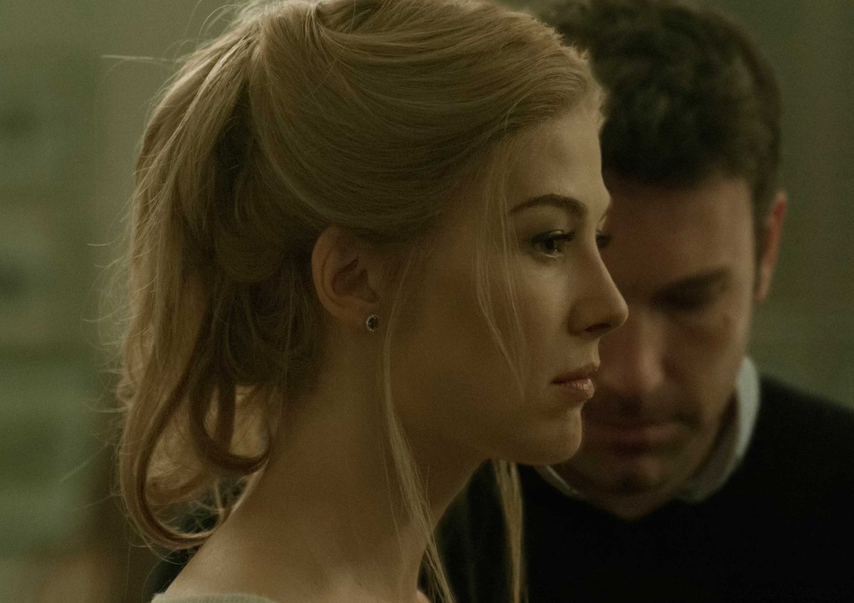  #GoneGirl (2014) Such an amazing movie,with awesome performance from everyone especially Rosamund Pike, it is very intelligent and smart and with really great scenes and the cool girl scene is one of the most iconic scenes ever!The script is also amazing. Love this movie so much.