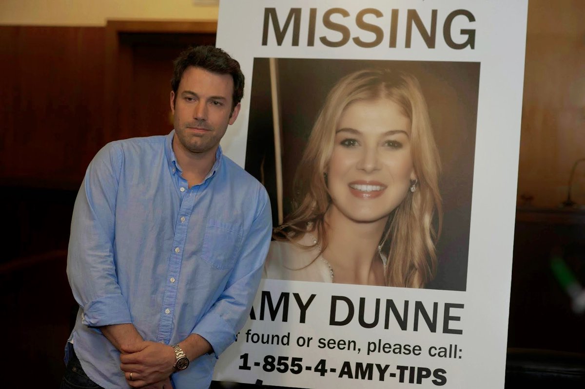  #GoneGirl (2014) Such an amazing movie,with awesome performance from everyone especially Rosamund Pike, it is very intelligent and smart and with really great scenes and the cool girl scene is one of the most iconic scenes ever!The script is also amazing. Love this movie so much.