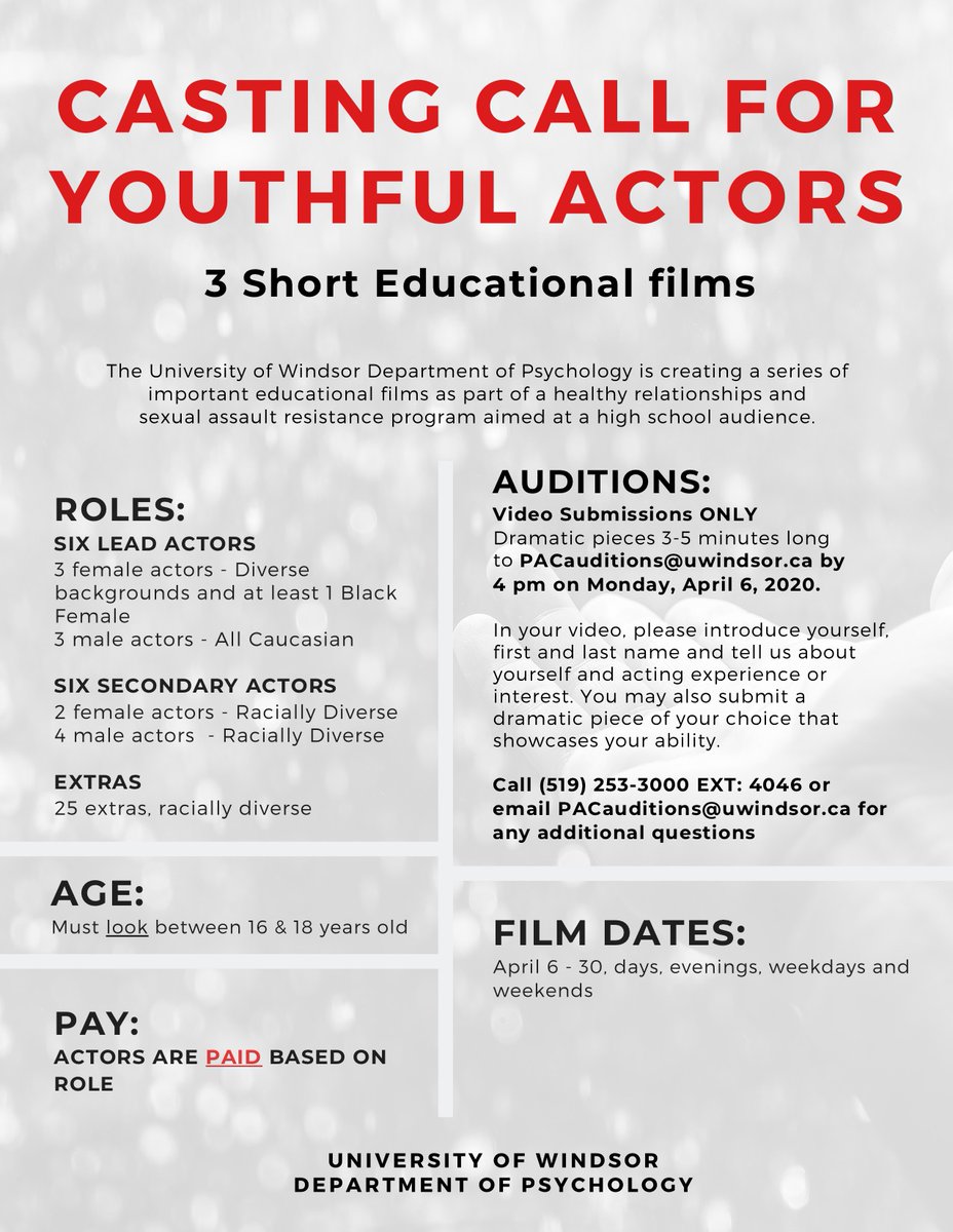 🚨We have extended the deadline for online auditions for the Flip the Script videos until April 6! New submission instructions below 👇
