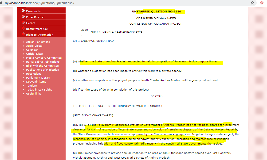 2003TDP/CBN SEEK RIVER INTER-LINKING PROJECTS in AP- PIC 1 https://www.thehindu.com/todays-paper/tp-national/tp-andhrapradesh/interlinking-of-rivers-ap-can-be-starting-point/article27791086.ece37 DAYS AFTER ATTACK ON LIFE,CBN DISCUSSES POLAVARAM,ICCHAMPALLI, DUMMGUDEM PROJECTS-PIC 2 https://www.thehindu.com/todays-paper/tp-national/tp-andhrapradesh/policy-to-tap-surplus-waters-in-the-offing-says-naidu/article27808025.ece2003TDP(RS) MP RAISES ABOUT POLAVARAM- PIC 3