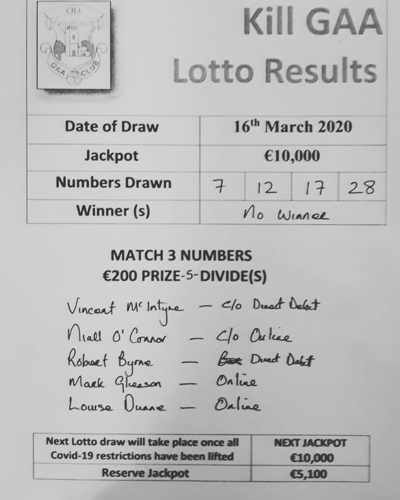 lotto numbers for march 27th