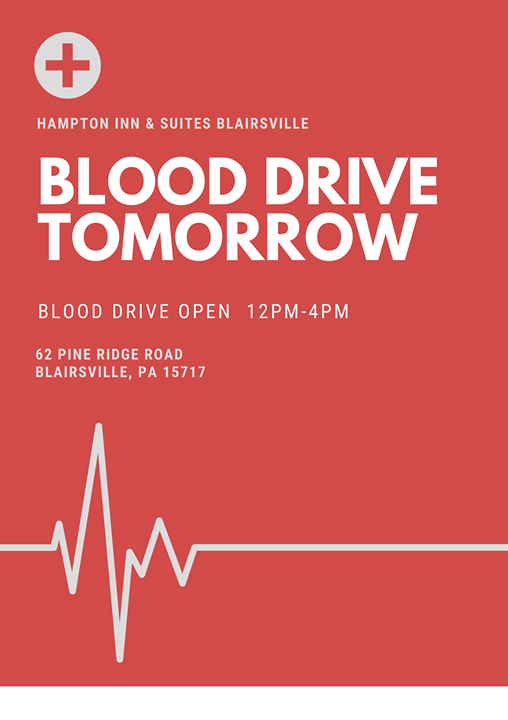 HamptonBville's tweet photo. Blood Drive Tomorrow, March 17th from 12noon-4pm Hampton Inn and Suites- Blairsville https://t.co/3hJa7Hl1Lk