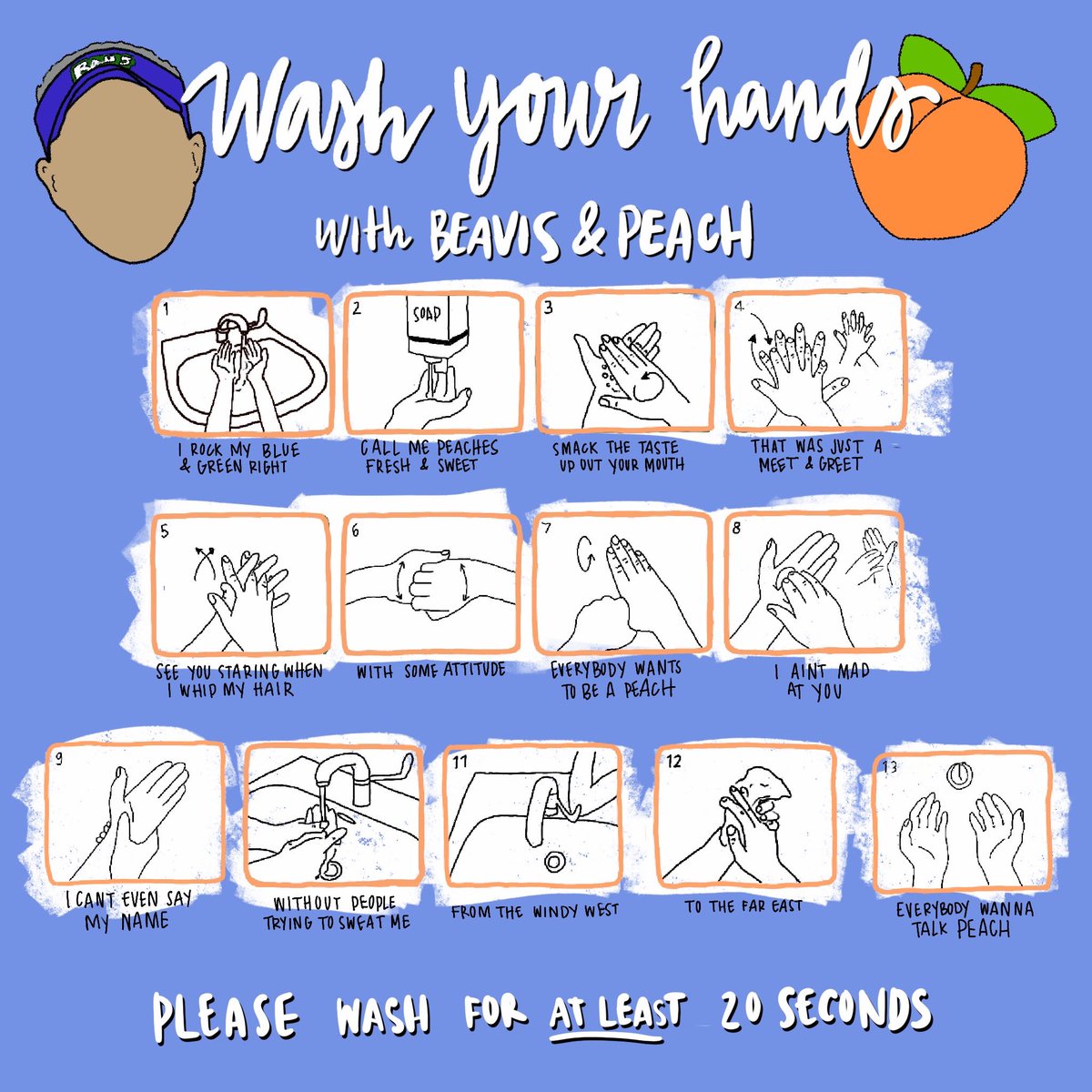If you’re looking for something to sing while washing your hands try this!!! 💙💚😉