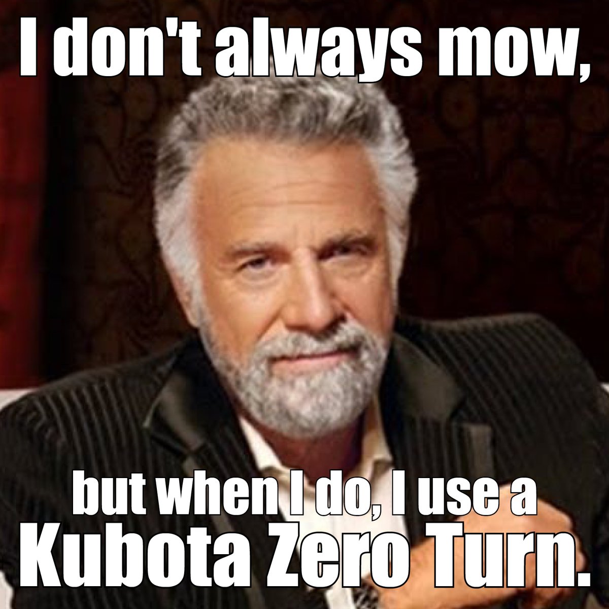 FloridaCoastEq's tweet photo. The most interesting man in the world knows what it's all about.
Visit us today and we will show you why #Kubota Zero Turns are the way to go. https://t.co/WTsqCpeU7H
#FloridaCoastEquipment #ZeroTurnMower #LawnMower #MostInterestingManInTheWorld #StayInteresting #Mower https://t.co/Ntuyn21sIc