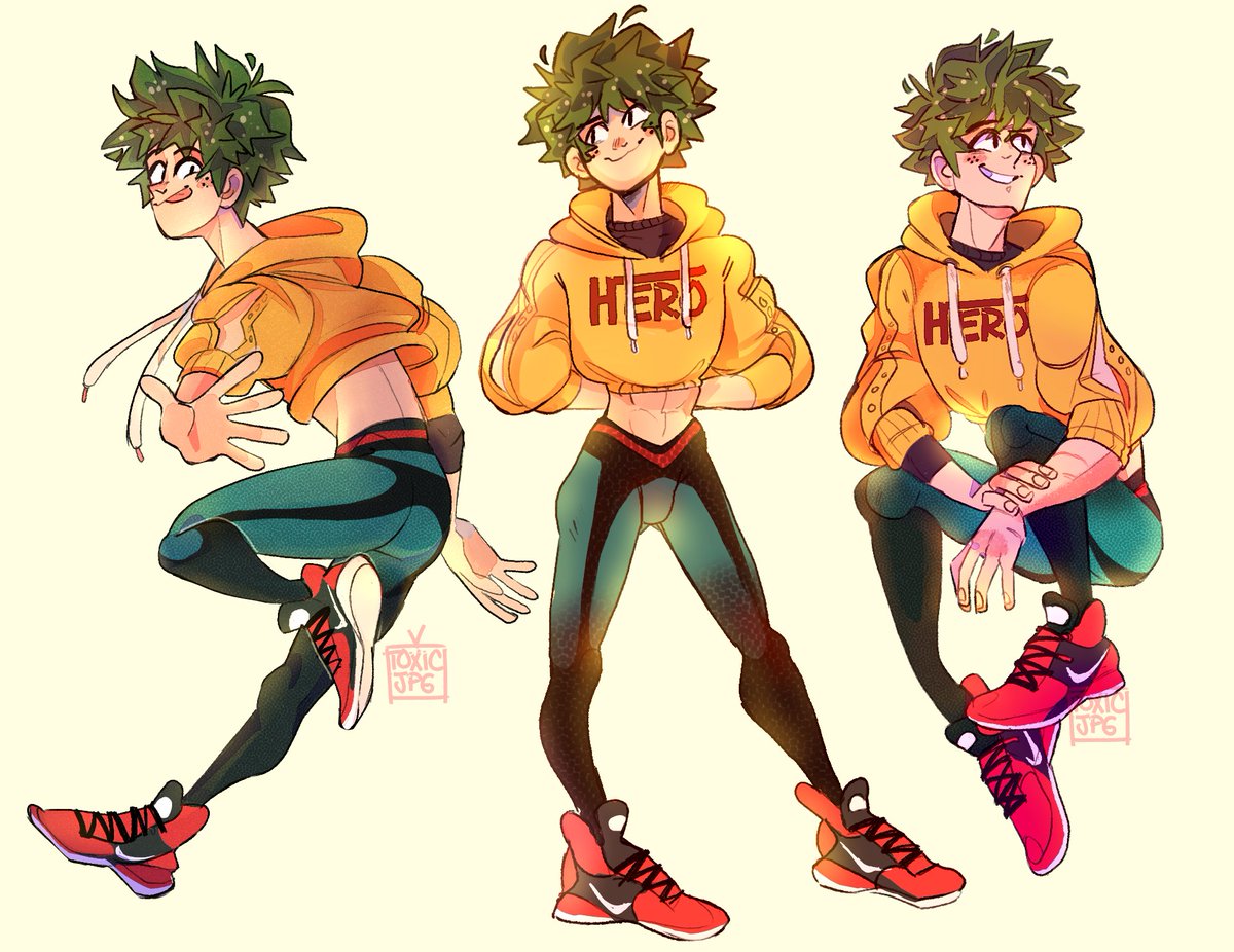 #bnha. #fanart. wanted to draw deku in these tights i found online hehe. 