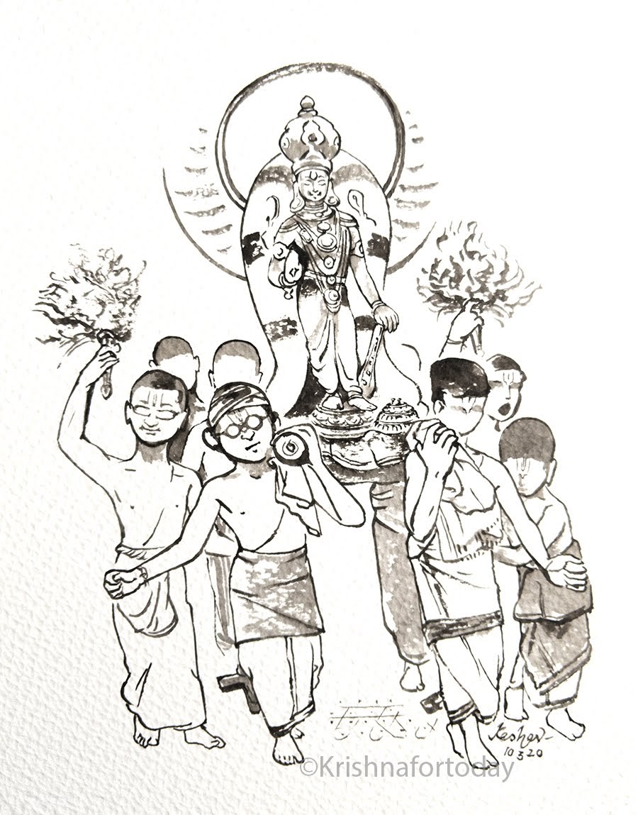 Utsav. #watercolour #sketch #krishnafortoday