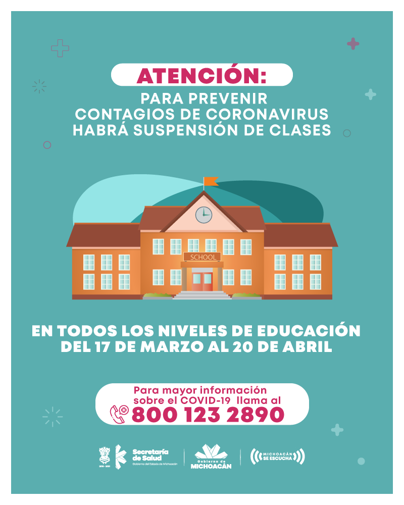 Silvano_A's tweet photo. ⚠️Esta suspensión aplica tanto para instituciones públicas como privadas, pero no significa vacaciones. Es muy importante que se entienda esto, ya que es una medida para la contención del COVID-19, para evitar casos de contagio. https://t.co/clDMcExkIC