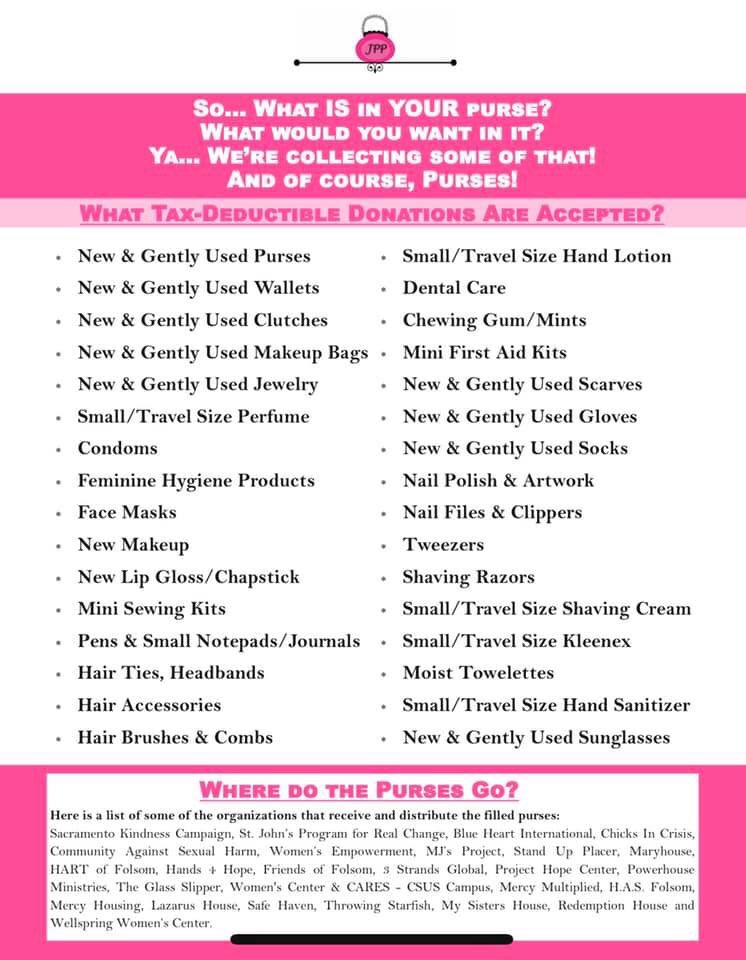 JuliesProject's tweet image. #JuliesPurseProject #JPP #501c3 #nonprofit #PeaceSafetyandtheKindnessofStrangers #EmpoweredWomenEmpowerWomen 💖