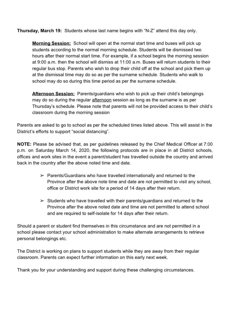 Please see important memo from NLESD......