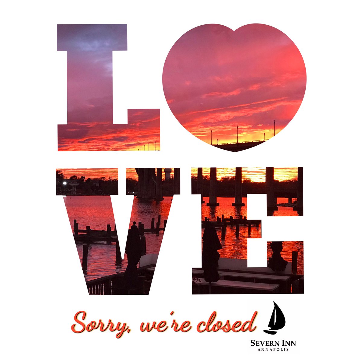 Severn_Inn_MD's tweet photo. Closed until further notice, stay tuned for updates. Stay healthy and safe Annapolis! ❤️ Any questions or concerns about future reservations or events contact info@severninn.com https://t.co/70Uu0t4GIU