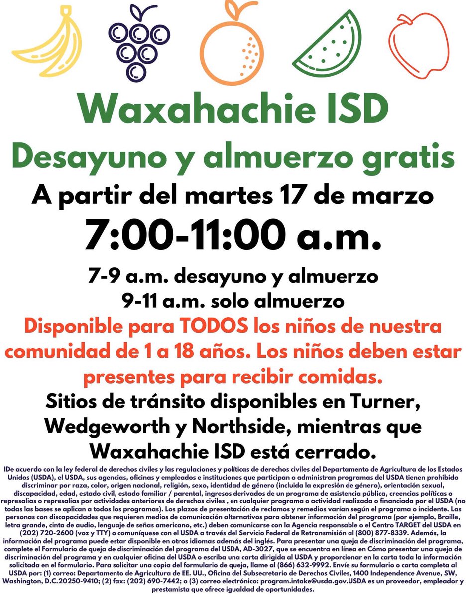 Coleman_Chiefs's tweet photo. WISD offering free breakfast and lunch. https://t.co/SBWjzYASUs